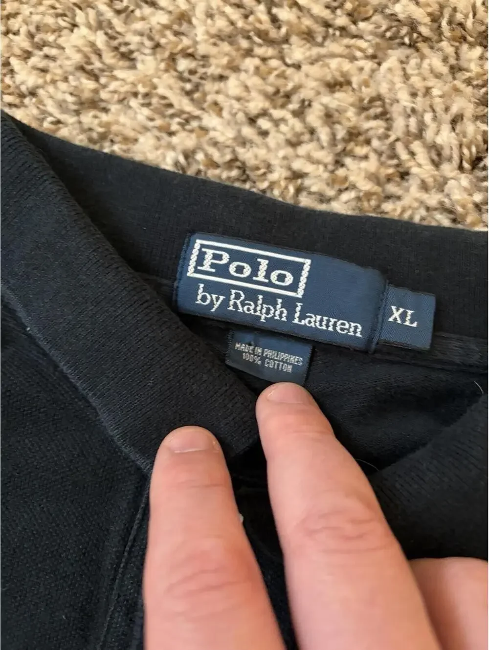 Polo Ralph Lauren RL08 Black Yellow Pony Long Sleeve Polo Shirt Men’s Size XL